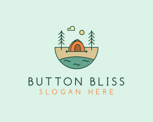 Lakeside Tent Camping logo design