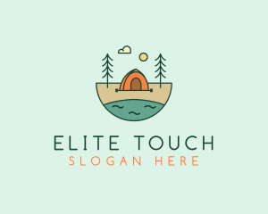 Lakeside Tent Camping logo design