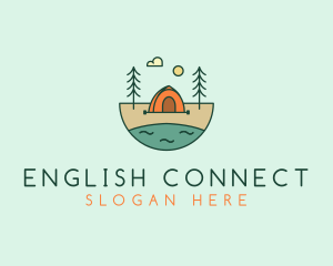 Lakeside Tent Camping logo design