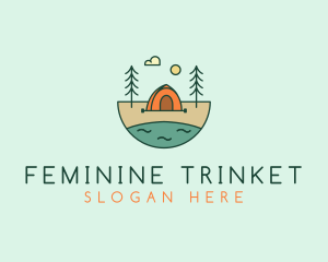 Lakeside Tent Camping logo design