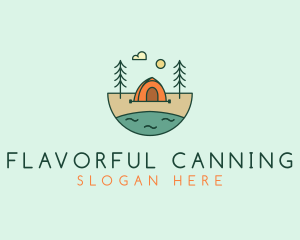 Lakeside Tent Camping logo design