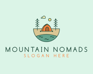 Lakeside Tent Camping logo design