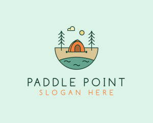 Lakeside Tent Camping logo design