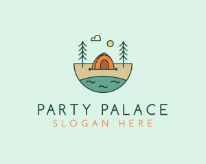 Lakeside Tent Camping logo design