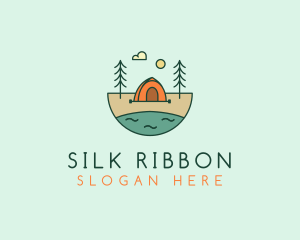 Lakeside Tent Camping logo design