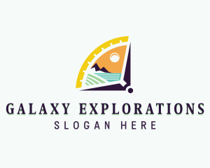 Adventure Exploration Compass logo design