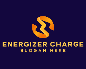 Lightning Electricity Power logo design