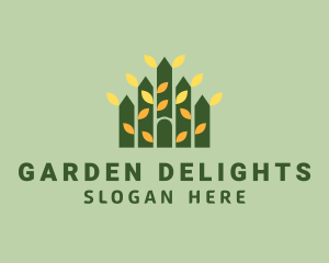 House Leaves Garden logo design