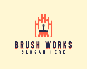 Painting Paint Brush logo design