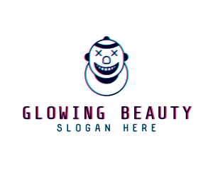 Glitch Smiling Clown logo
