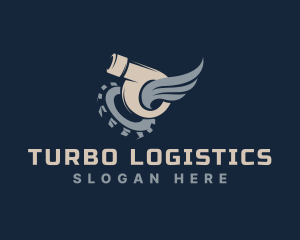 Engine Turbo Cogwheel logo design