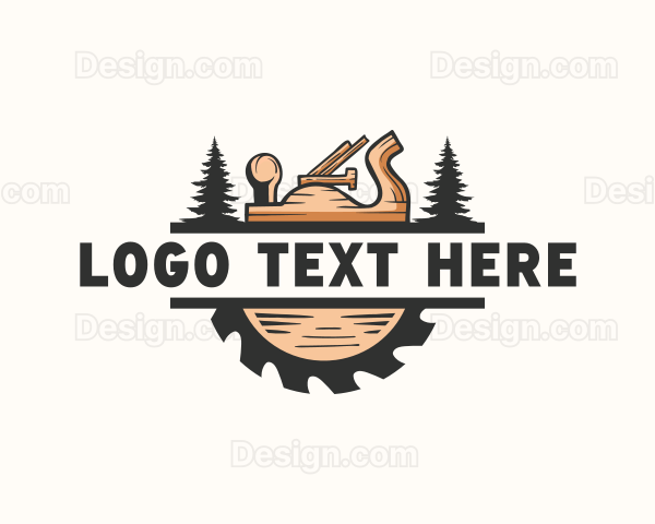 Woodwork Carpentry Tools Logo