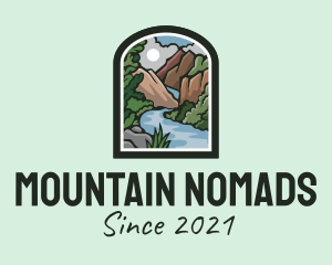 Outdoor Mountain Valley logo design