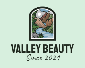 Outdoor Mountain Valley logo design