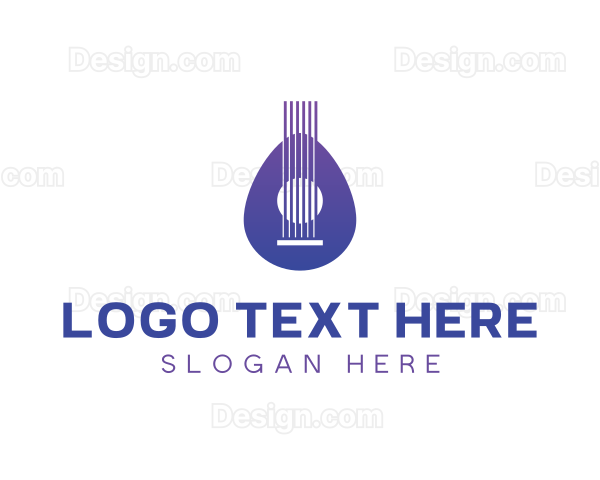 Guitar Music Instrument Logo