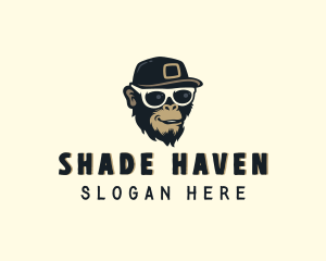 Sunglasses Hiphop Monkey logo design