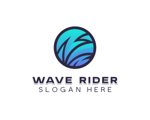 Wave Software Programming logo design