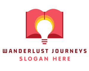 Book lightbulb Learning Logo