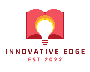 Book lightbulb Learning logo design