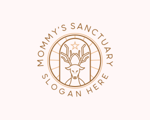 Deer Sanctuary Horn logo design