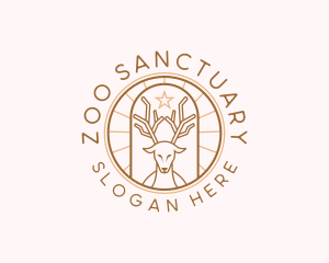 Deer Sanctuary Horn logo design