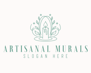 Leaf Candlelight Spa logo design