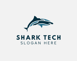 Shark Ocean Park logo design