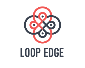 Loop Flower Pattern logo