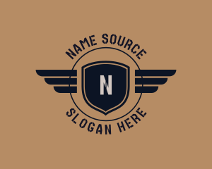 Stencil Military Wing Badge logo
