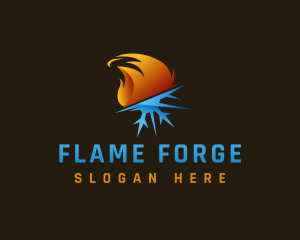 Cold Flame Temperature logo design