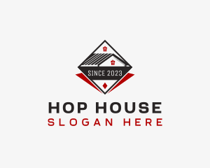 House Roof Developer logo design