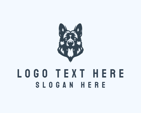 German Shepherd logo example 1