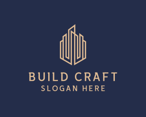 Construction Skyscraper Building logo design