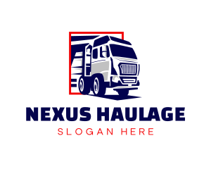 Trailer Truck Vehicle logo design