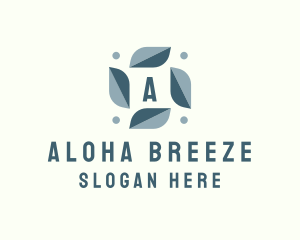 Leafy Aircon Breeze logo design