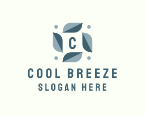 Leafy Aircon Breeze logo design