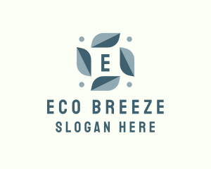 Leafy Aircon Breeze logo design