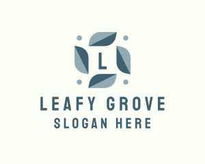 Leafy Aircon Breeze logo design