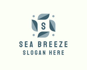 Leafy Aircon Breeze logo design