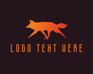 Company - Gradient Fox Canine logo design