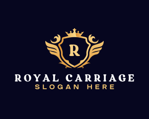 Crown Shield Elegant logo design