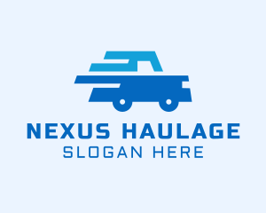 Blue Automotive Car logo design