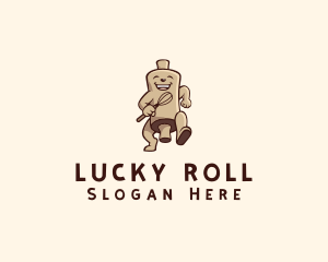 Kitchen Cook Rolling Pin logo design