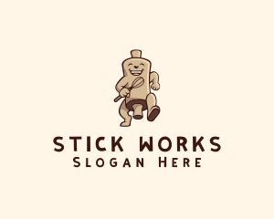 Kitchen Cook Rolling Pin logo design