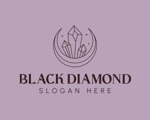 Jewelry Moon Diamond logo design