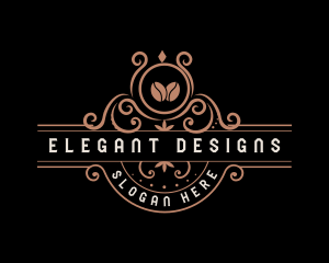 Coffee Bean Decorative   logo design