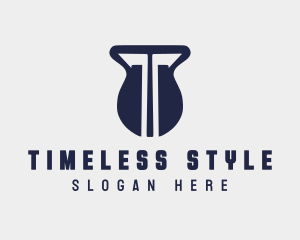 Weight Training Letter T Gym logo design
