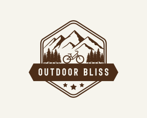 Mountain Forest Bicycle logo design