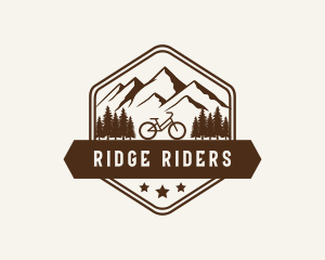 Mountain Forest Bicycle logo design