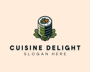 Organic Rice Sushi logo design